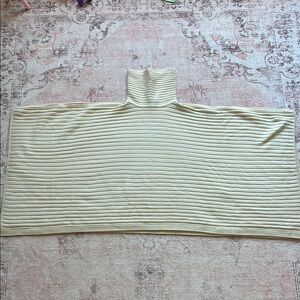 Ralph Lauren Cream Ribbed Poncho